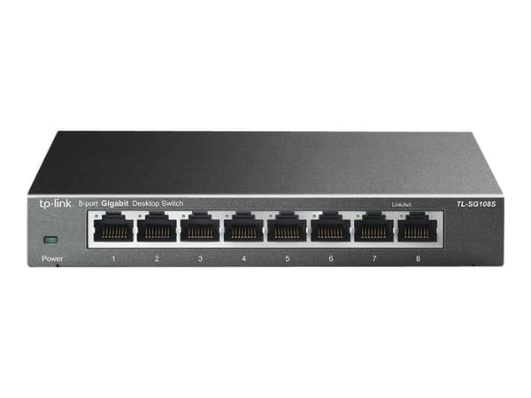 TP-Link TL-SG108S - Switch - 8 x 10/100/1000 - skrivbordsmodell