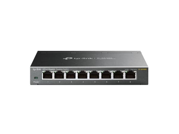 TP-Link TL-SG108S - Switch - 8 x 10/100/1000 - skrivbordsmodell