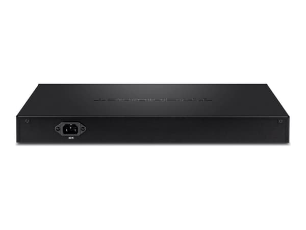 TRENDnet TPE 5240WS - Switch - smart - 48 x 10/100/1000 (PoE+) + 4 x kombinations-Gigabit SFP - skrivbordsmodell, rackmonterbar - PoE+ (370 W) - Växe