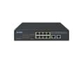 Miniatyrbild 5 av 5: PLANET GSD-1008HP, Ohanterad, Gigabit Ethernet (10/100/1000), Full duplex, Strömförsörjning via Ethernet (PoE) stöd, Rackmontering, 1U