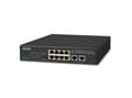 Miniatyrbild 2 av 5: PLANET GSD-1008HP, Ohanterad, Gigabit Ethernet (10/100/1000), Full duplex, Strömförsörjning via Ethernet (PoE) stöd, Rackmontering, 1U