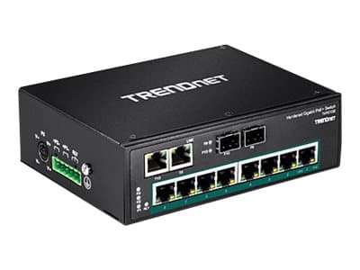 Trendnet TI-PG102, Hallitsematon, Gigabit Ethernet (10/100/1000), Täysin kaksipuolinen, Power over Ethernet -tuki, Seinäkiinnitteinen