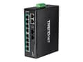 Pikkukuva 1 / 5: Trendnet TI-PG102, Hallitsematon, Gigabit Ethernet (10/100/1000), Täysin kaksipuolinen, Power over Ethernet -tuki, Seinäkiinnitteinen