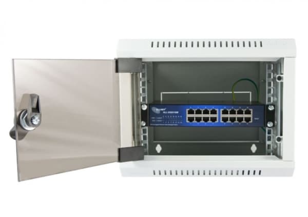 ALLNET 112534, Håndtert, L2, Gigabit Ethernet (10/100/1000), Rack-montering, 19U, Kan monteres på vegg