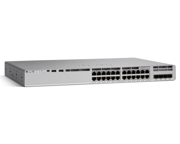Cisco Catalyst 9200L - Network Essentials - switch - L3 - 24 x 10/100/1000 + 4 x gigabit SFP (upplänk) - rackmonterbar
