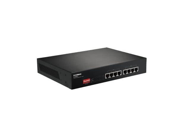 Edimax ES-1008P V2, Fast Ethernet (10/100), Full duplex, Strömförsörjning via Ethernet (PoE) stöd