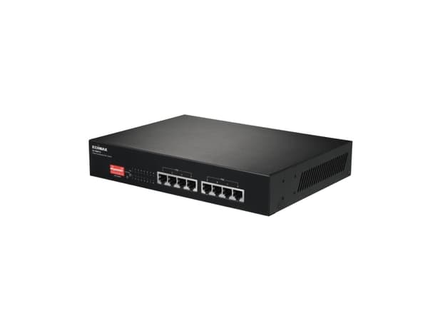 Edimax ES-1008P V2, Fast Ethernet (10/100), Full duplex, Strömförsörjning via Ethernet (PoE) stöd