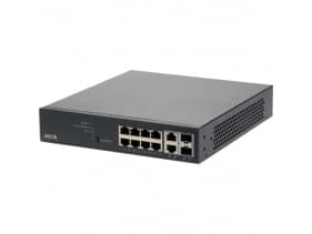 Axis T8508 PoE+ Network Switch - Switch - Styrt - 8 x 10/100/1000 (PoE+) + 2 x kombo Gigabit SFP (opplink) - stasjonær, rackmonterbar - PoE+ (130 W)
