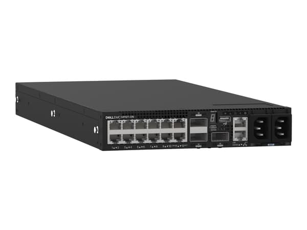 Dell Networking S4112T - Switch - L3 - Administrerad - 12 x 10GBase-T + 3 x 100 Gigabit QSFP28 - främre till bakre luftflöde - rackmonterbar - Dell S