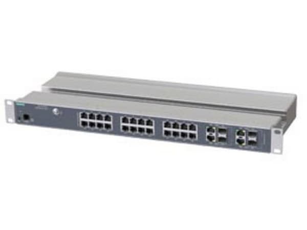Siemens Industrial Ethernet Switch, RJ45-porter 28, fiberoptiske porter 4SFP, 1 Gbps, administrert (6GK5328-4SS00-3AR3)