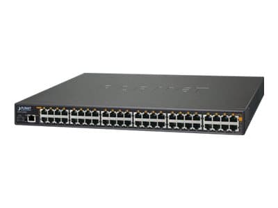 PLANET HPOE-2400G - Strömtillförsel (kan monteras i rack) - AC 100-240 V - 720 Watt - Ethernet 10/100/1000 - utgångskontakter: 24 - 1U - 19" Blå