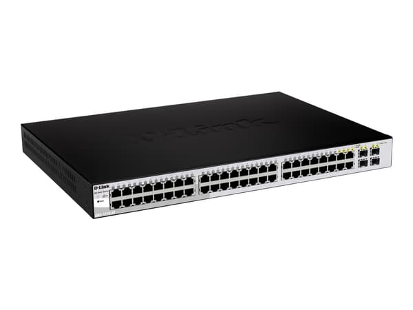 D-Link Web Smart DGS-1210-48 - Switch - Styrt - 48 x 10/100/1000 + 4 x delt SFP - stasjonær