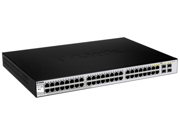D-Link Web Smart DGS-1210-48 - Switch - Styrt - 48 x 10/100/1000 + 4 x delt SFP - stasjonær
