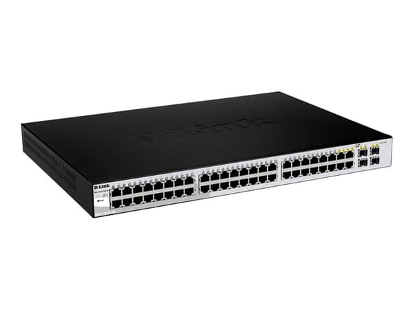 D-Link DGS-1210-48, Hallittu, L2, Täysin kaksipuolinen musta