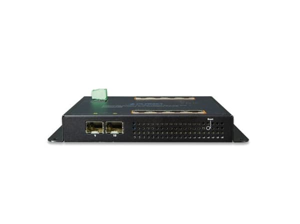 PLANET WGS-4215-8P2S - Switch - Administrerad - 8 x 10/100/1000 (PoE+) + 2 x SFP - DIN-skenmonterbar, väggmonterbar - PoE+ (200 W) - likström