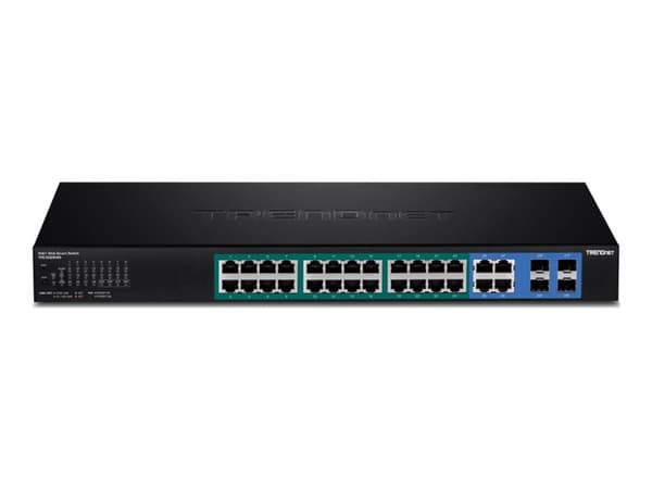 Trendnet TPE-5028WS, Hallittu, Gigabit Ethernet (10/100/1000), Täysin kaksipuolinen, Power over Ethernet -tuki, Telineasennus, 1U