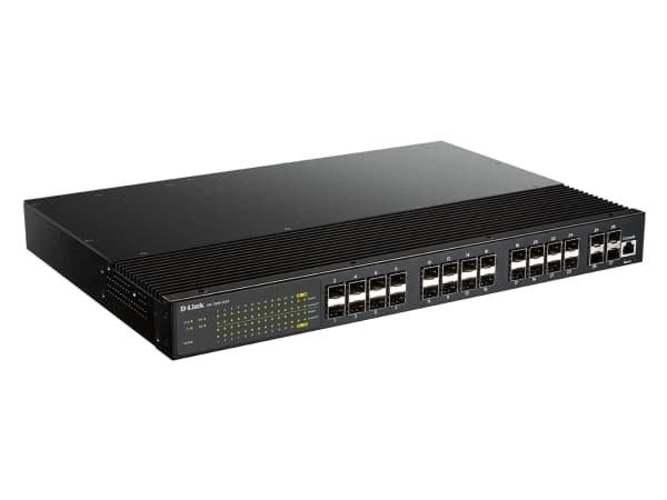 D-Link DIS 700G-28XS - Switch - L2+ - Administreret - 24 x Gigabit SFP + 4 x 10 Gigabit SFP+ - monterbar på stativ