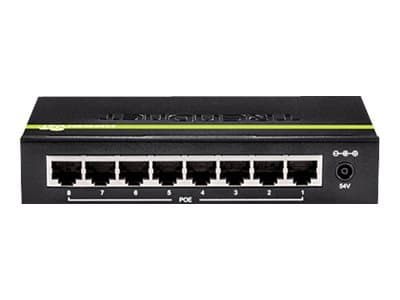 TRENDnet TPE TG82G - Switch - 8 x 10/100/1000 (PoE+) - skrivbordsmodell - PoE+ (61 W) - TAA-kompatibel