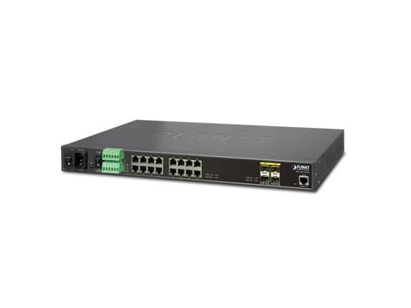 PLANET IGS-5225-16T4S - Switch - L2+ - Administrerad - 16 x 10/100/1000 + 4 x SFP - rackmonterbar - Växelström 120/230 V/likström 36 - 60 V