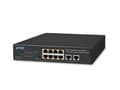 Miniatyrbild 4 av 5: PLANET FSD-1008HP, Ohanterad, Fast Ethernet (10/100), Full duplex, Strömförsörjning via Ethernet (PoE) stöd, Rackmontering, 1U