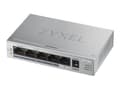 Miniatyrbild 2 av 5: Zyxel GS1005HP - Switch - ohanterad - 4 x 10/100/1000 (PoE+) + 1 x 10/100/1000 - väggmonterbar, skrivbordsmodell - PoE (60 W)