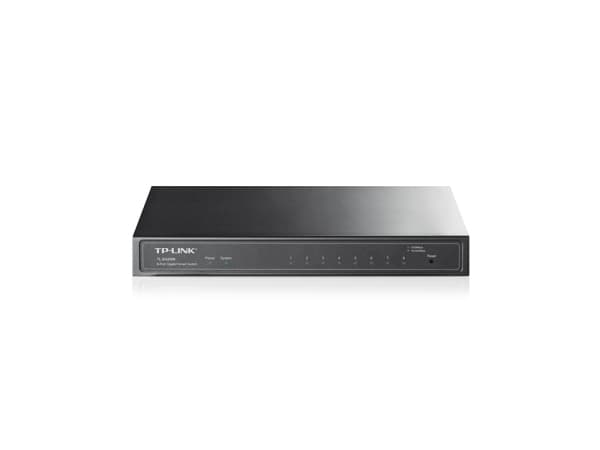 TP-Link TL-SG2008 - Switch - Administrerad - 8 x 10/100/1000 - skrivbordsmodell