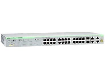 Allied Telesis AT FS750/28PS - Switch - Administrerad - 20 x 10/100 (PoE) + 2 x kombinations-Gigabit SFP + 2 x 10/100/1000 + 4 x 10/100 (PoE+) - skri
