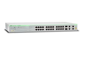 Allied Telesis AT FS750/28PS - Switch - Administrerad - 20 x 10/100 (PoE) + 2 x kombinations-Gigabit SFP + 2 x 10/100/1000 + 4 x 10/100 (PoE+) - skri