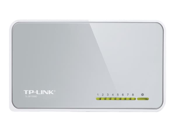 TP-Link TL-SF1008D 8-ports 10/100Mbps Desktop Switch - Switch - 8 x 10/100 - desktop