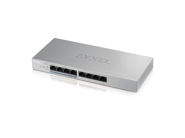 Zyxel GS1200-8HP v2, Hallittu, Gigabit Ethernet (10/100/1000), Täysin kaksipuolinen, Power over Ethernet -tuki