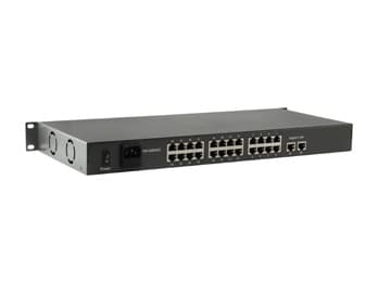 Switch 24x FE FGP-2601 2xGE 19" 150W 24xPoE