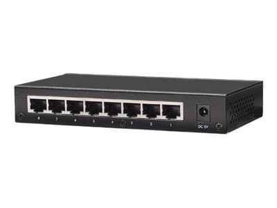 Intellinet 8-Port Fast Ethernet Office Switch, Desktop Size, Metal, IEEE 802.3az (Energy Efficient Ethernet), Box