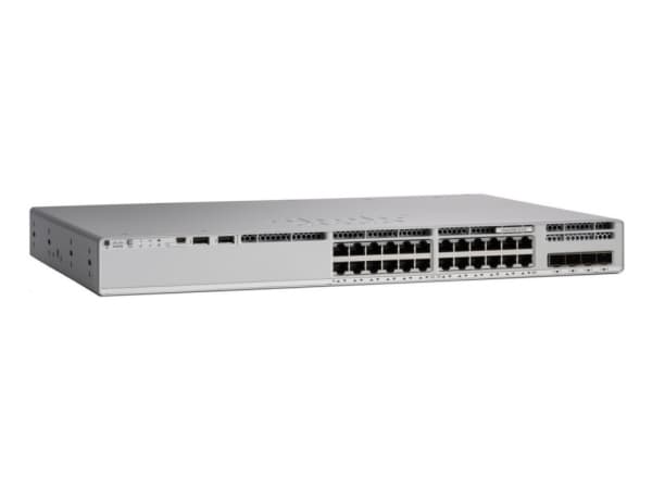 Cisco Catalyst 9200 - Network Essentials - switch - L3 - smart - 24 x 10/100/1000 (PoE+) - rackmonterbar - PoE+