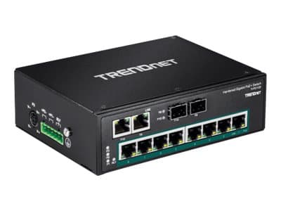 Trendnet TI-PG102I, Hallittu, L2, Gigabit Ethernet (10/100/1000), Täysin kaksipuolinen, Power over Ethernet -tuki