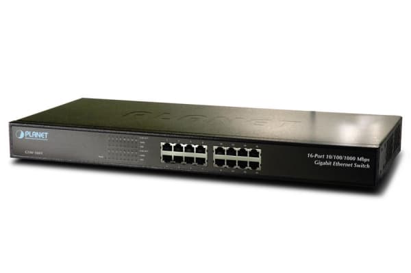 PLANET GSW-1601 - Switch - ohanterad - 16 x 10/100/1000 - skrivbordsmodell