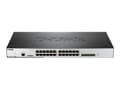 Miniatyrbilde 2 av 5: D-Link DWS 3160 - Switch - Styrt - 20 x 10/100/1000 (PoE) + 4 x kombo-Gigabit SFP - rackmonterbar - PoE