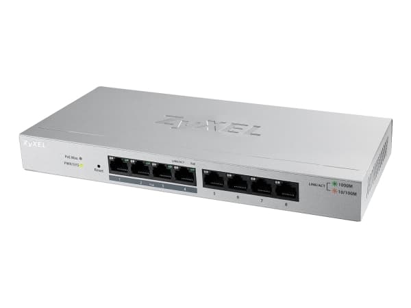 Zyxel GS1200-8 - Switch - Administrerad - 8 x 10/100/1000 - skrivbordsmodell