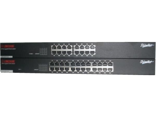 Longshine LCS-GS9116-A - Switch - ohanterad - 16 x 10/100/1000 - skrivbordsmodell, rackmonterbar