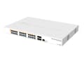 Miniatyrbild 3 av 5: MikroTik Cloud Router Switch CRS328-24P-4S+RM - Switch - L3 - Administreret - 24 x 10/100/1000 (PoE) + 4 x 10 Gigabit SFP+ - monterbar på stativ - Po