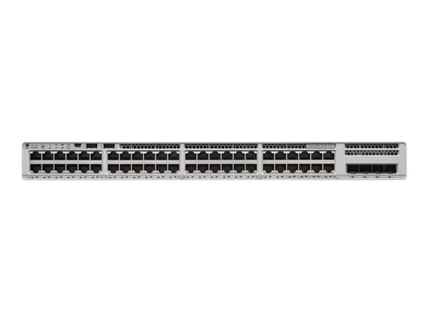 Cisco Catalyst 9200L - Network Essentials - switch - L3 - Administrerad - 48 x 10/100/1000 (PoE+) + 4 x 10 Gigabit SFP+ - rackmonterbar - PoE+