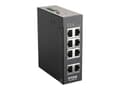 Miniatyrbild 4 av 5: D-Link DIS 100E-8W - Switch - ohanterad - 8 x 10/100 - DIN-skenmonterbar, väggmonterbar - likström