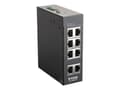 Miniatyrbild 1 av 5: D-Link DIS 100E-8W - Switch - ohanterad - 8 x 10/100 - DIN-skenmonterbar, väggmonterbar - likström