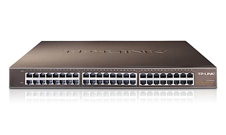 TP-Link TL-SG1048 Hallitsematon Gigabit Ethernet (10/100/1000) 1U Musta
