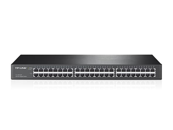 TP-Link TL-SG1048 Hallitsematon Gigabit Ethernet (10/100/1000) 1U Musta