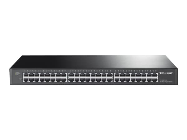 TP-Link TL-SG1048 Hallitsematon Gigabit Ethernet (10/100/1000) 1U Musta