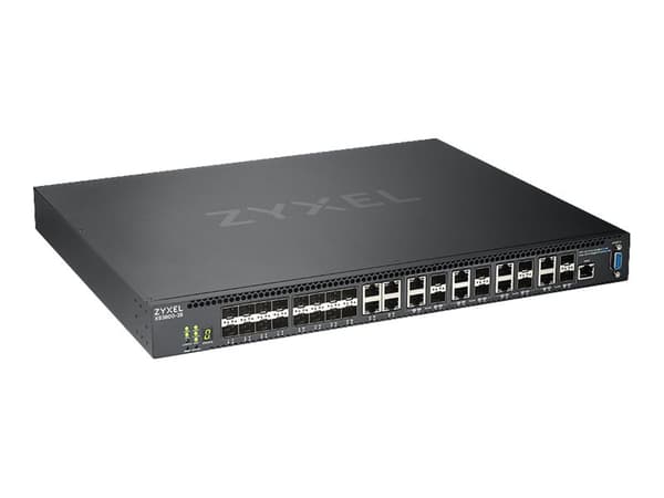 Zyxel XS3800-28 - Switch - L2+ - Administrator - 4 x 10GBase-T + 16 x 10 Gigabit SFP+ + 8 x kombo 10 Gigabit SFP+ - monterbar på stativ