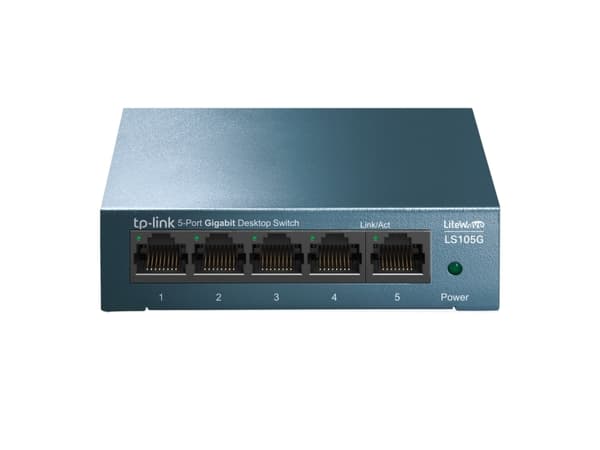 TP-Link LiteWave LS105G - Switch - ohanterad - 5 x 10/100/1000 - skrivbordsmodell - AC 220 V