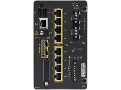 Cisco Catalyst IE3300 Rugged Series - Network Essentials - switch - Styrt - 10 x 10/100/1000 + 2 x SFP - DIN-skinnemonterbar - DC power