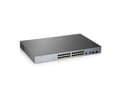 Miniatyrbilde 5 av 5: Zyxel GS1350-26HP - Switch - smart - 24 x 10/100/1000 (PoE+) + 2 x kombo Gigabit SFP (opplink) - stasjonær, rackmonterbar - PoE+ (375 W)