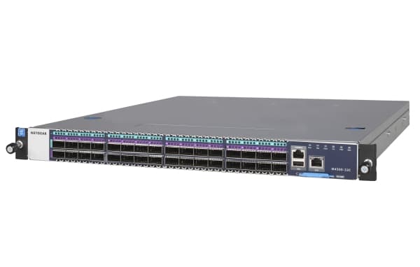 NETGEAR M4500-32C - Kytkin - L3 - Hallinta - 32 x 10 Gigabit / 25 Gigabit / 40 Gigabit / 50 Gigabit / 100 Gigabit QSFP28 - monterbar på stativ
